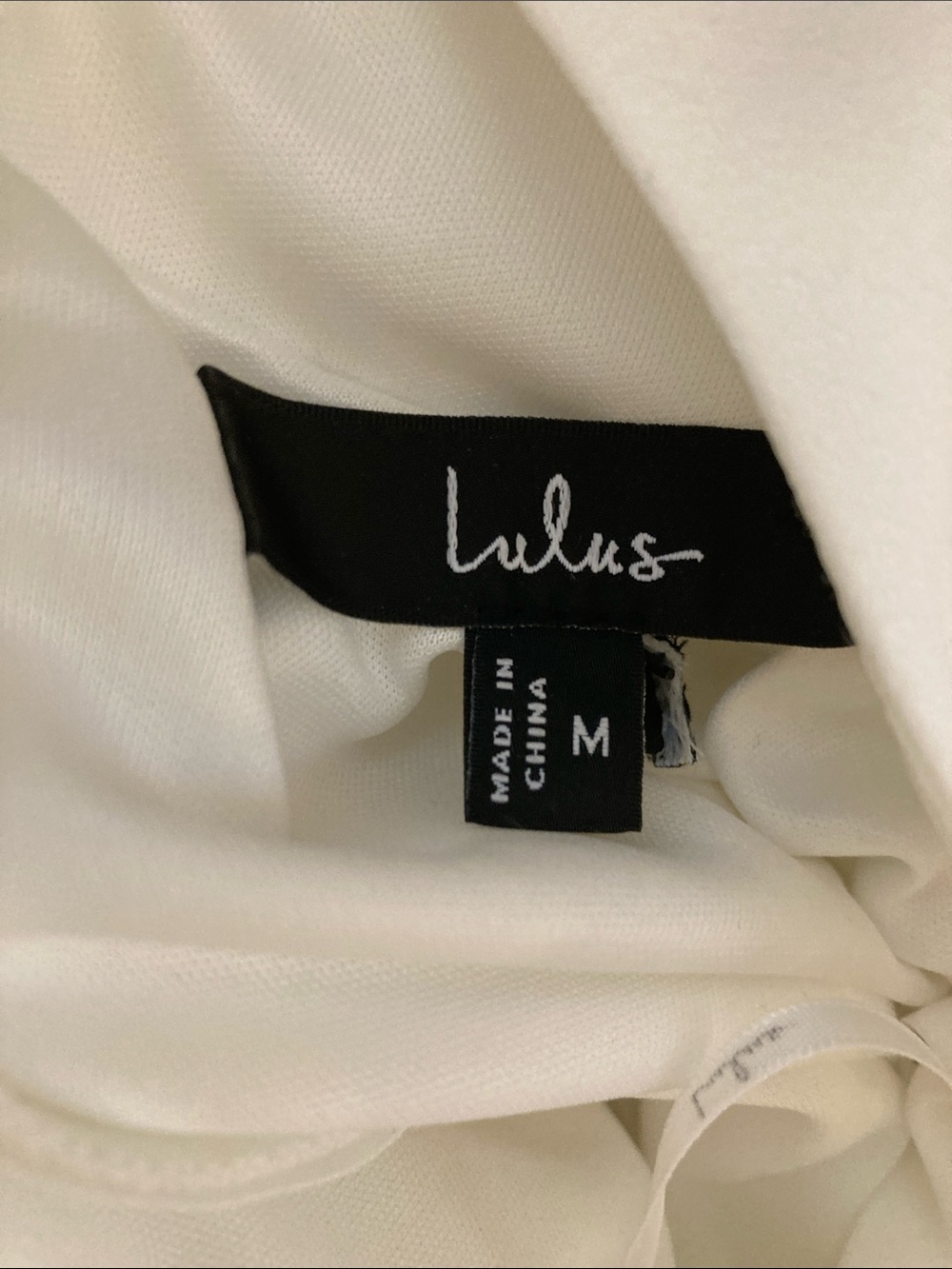 NWOT Lulu’s Kenly White Boat Neck Cutout Midi Dress Medium Chic Coastal Vacation - Picture 11 of 11